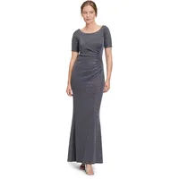 Vera Mont Abendkleid Glitzer-Look Blau/Grau 38