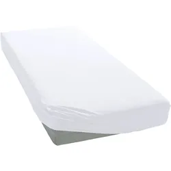 Spannbettlaken BELLANA "bellana Frottier", weiß, B:180-200cm L:200cm, Frottee, Obermaterial: 80% Baumwolle, 20% Polyester, Laken, weich und angenehm zur Haut