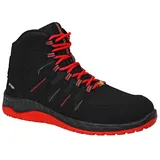 ELTEN Sicherheitsschuhe Maddox black-red Mid ESD S3, Gr. 42