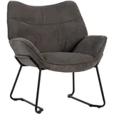 bene living Sessel Aliano 72 x 76 x 0 cm Grau