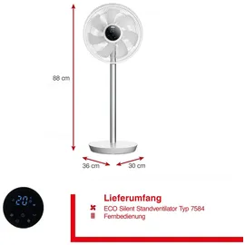 Solis Standventilator 80 cm Weiß