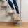 DOLLE Mittelholmtreppe Cork 75-79 cm Holz/Metall Perlgrau