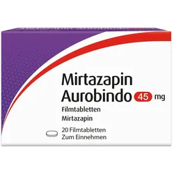 MIRTAZAPIN Aurobindo 45 mg Filmtabletten 20 St