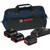 Bosch Starter-Set 18V / 2x 4,0 Ah Akku / 1x 5,5 Ah ProCORE18V Akku + Ladegerät GAL 18V-40 in Handwerkertasche