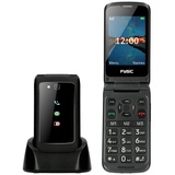 Fysic F15 Seniorenhandy (Klapphandy 4G Simlock-FREI, SOS-Taste, Notruf,- Große tasten) schwarz