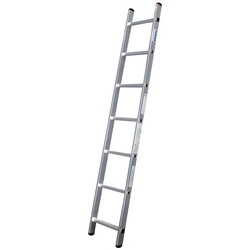 KRAUSE Anlegeleiter »CORDA«, 7 Sprossen, Aluminium - silberfarben