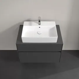 Villeroy & Boch Waschtischunterschrank 2 Auszüge 80 x 54,8 x 50 cm Graphit