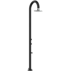 Sined Luna Alu Schwarz Led Dusche Aluminium Doppelter Wasseranschluss Led Duschkopf Schwarz