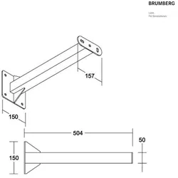 Brumberg Zubehör für MATRIX MICRO - Masthalterung BRUM-81120640