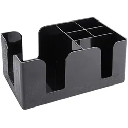 Contacto Bar-Caddy, schwarz, 6 Fächer