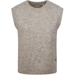 Tom Tailor Denim Damen Pullunder COSY KNIT Regular Fit Cloud Grau 30224 XXL
