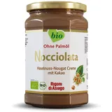 Rigoni-di-Asiago Schokocreme Nocciolata BIO, Haselnuss-Nougat-Creme, ohne Palmöl, 650g,