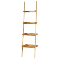 Helloshop26 - Leiterregal aus Bambus 176 x 44 cm natur 03_0007722