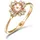 haze & glory Haze&Glory Ring gold & rosa / transparent 56