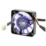 Noiseblocker BlackSilent XM1 PC-Gehäuse-Lüfter Schwarz, Blau (transparent) (B x H x T) 40 x 40 x 10 mm