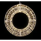 Lunartec 3D-LED-Lichterkranz, Firework-Effekt, 960 LEDs, warmweiß, IP44, 38 cm