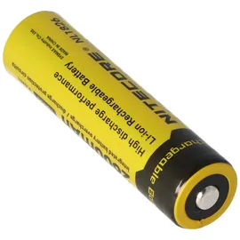Nitecore 18650 Li-Ion Akku für LED Taschenlampen NL186 mit 2600mAh, CR18650 18,6x70mm