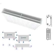 Stelrad Typ 33 500 x 1800 mm 3701 W weiß Mittelventil
