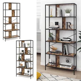Vicco Fyrk Bücherregal 80 x 30 x 180 cm Schwarz