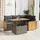 vidaXL Garten-Lounge-Set 5-tlg. grau