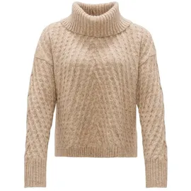 Opus Damen Pullover | Grobstrickpullover PLINEA Regular mit Wolle Macadamia, 42