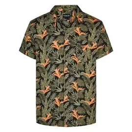 Riverso Hawaiihemd Regular Fit floral Schwarz M