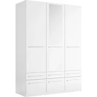 Priess Wäscheschrank Barcelona 140 x 193 x 54 cm Weiß