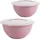 Centi Schüssel 5L mit Deckel 2er Set vielseitig pastellrosa Salat Rührschüssel, - Rosa