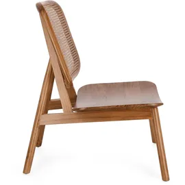 BIZZOTTO Sessel Yves Teakholz/Rattan 67 x 92 x 67 cm Beige