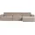 Woood Ecksofa Novi Melange 3-Sitzer Beige