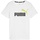 Puma Ess+ 2 Col Logo Tee B T-Stück, Puma White-lime Sheen, 164 EU