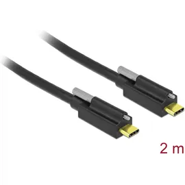 DeLock USB-C 2 m Schwarz