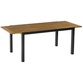 Merxx Tilos Set 7tlg. 6 Klappsessel 1 Ausziehtisch 150/200x90cm