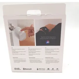 Eve Thermo - Smartes Heizkrperthermostat mit LED-Display, automatischer Temperatursteuerung, keine Bridge erforderlich, Bluetooth/Thread, Apple Hom... - Weiß