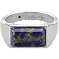 Fossil Herren All Stacked Up Edelstahl Siegelring, JF04726040