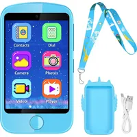 Kinder Smartwatch mit Anruffunktion, 2.8" Touchscreen Spielzeug Kinder Handy Smartphone mit Kamera, Musik-Player, Puzzlespielen, mit 8G SD-Karte Te... - Blau