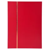 Exacompta Briefmarken Einsteckalbum Halbleder 48 Seiten 225x305cm Rot 26153E