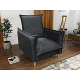 beautysofa Relaxsessel Pillow Textil 84 x 95 x 88 cm Grau