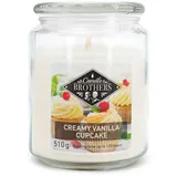 Candle BROTHERS Creamy Vanilla Cupcake Duftkerze 510 g gelb