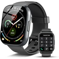 Smartwatch Herren Damen mit Bluetooth Anrufe, 1.95" HD Touchscreen, Fitnessuhr mit Pulsuhr/Schlafmonitor, 112+ Sportmodi Fitness Tracker mit Schrittzähler IP68 Wasserdicht Smart Watch für Android iOS