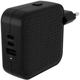 Targus Hyper® HyperJuice 70W USB-C GaN Reise-Ladegerät (3C+1A) - Schwarz