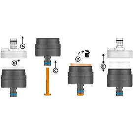 Alb Filter Alb Entry Befülladapter mit Filter Schwarz