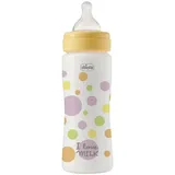 Chicco Perfect Easy Fast Flow-Flasche, mit Physio-Sauger aus weichem Silikon und Soft Sense-Finish, Anti-Kolik, reduziert Aufstoßen und Reizbarkeit, 330 ml Kunststoffflasche, ab 4 Monaten, Mädchen