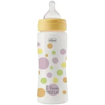 Chicco Perfect Easy Fast Flow-Flasche, mit Physio-Sauger aus weichem Silikon und Soft Sense-Finish, Anti-Kolik, reduziert Aufstoßen und Reizbarkeit, 330 ml Kunststoffflasche, ab 4 Monaten, Mädchen
