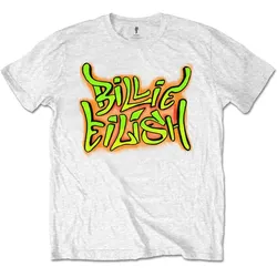 Billie Eilish Unisex T-Shirt White Graffiti (size S)