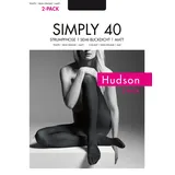 Hudson Simply 40 Strumpfhose 2er Pack | 48-50 (V) | Anthrazit (HU-0545)