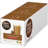 NESCAFÉ DOLCE GUSTO Café au Lait Decaffeinato Kaffeekapseln 3er Pack (3 x 16 Portionen)