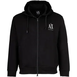 Armani Exchange Sweatjacke Herren Schwarz/Weiß L
