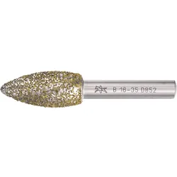 PFERD Tools Diamant-Schleifstift für Gießereien Flammenform B - 36803966