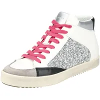 GEOX Damen D BLOMIEE H Sneaker, Silver/Rock, 36 EU